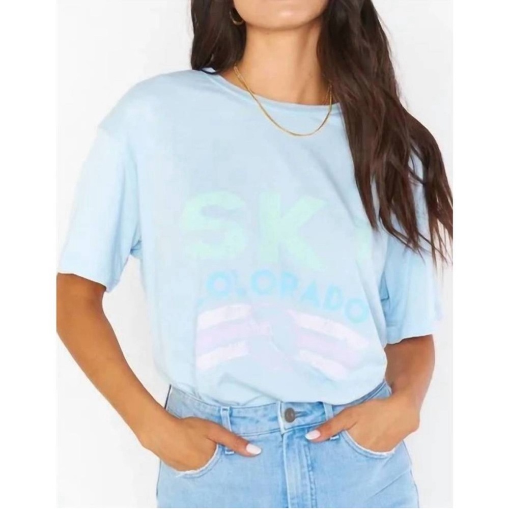 Show Me Your Mumu Vinny Ski Colarado Oversized Tee Size M
